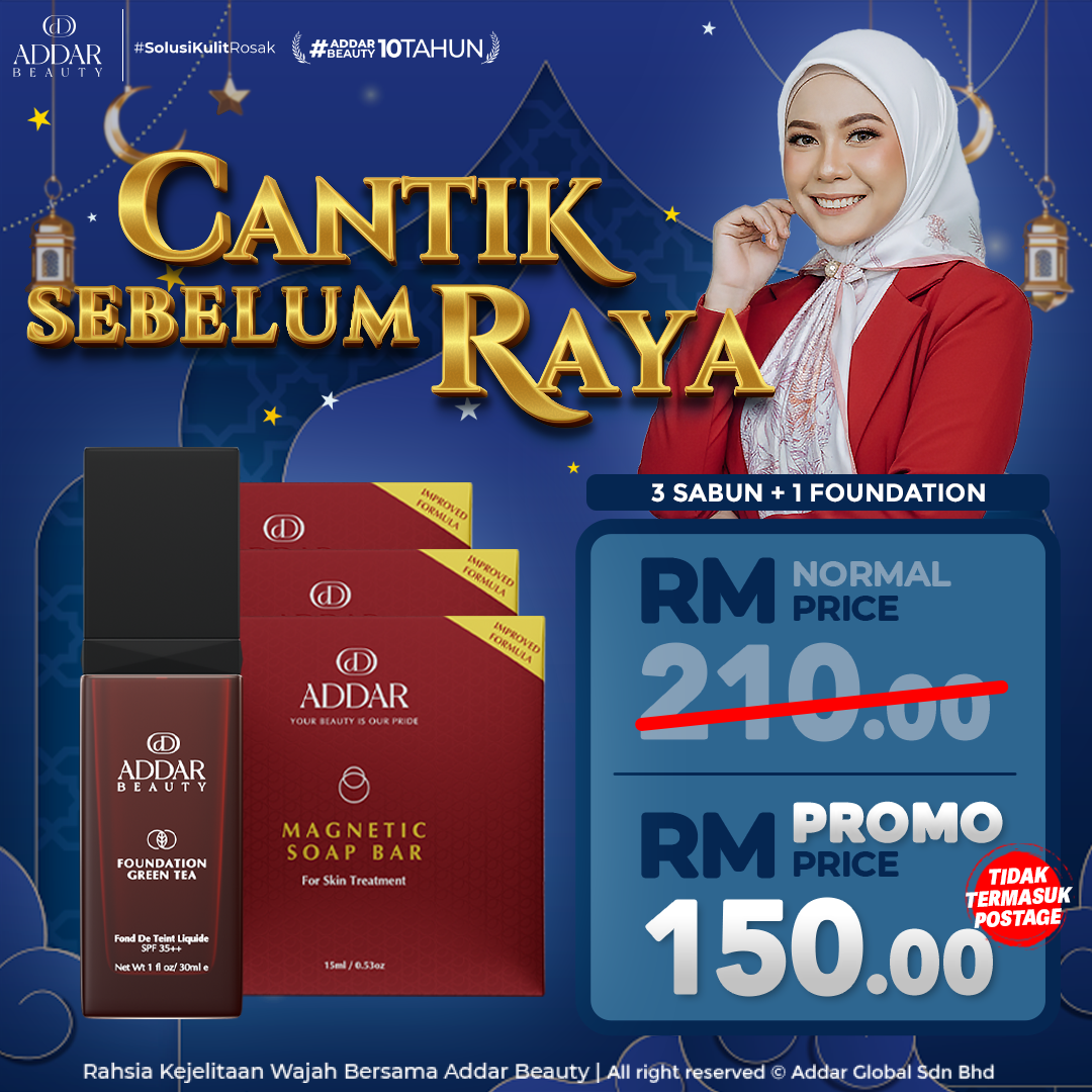 3 Sabun Magnetik + 1 Foundation Green Tea