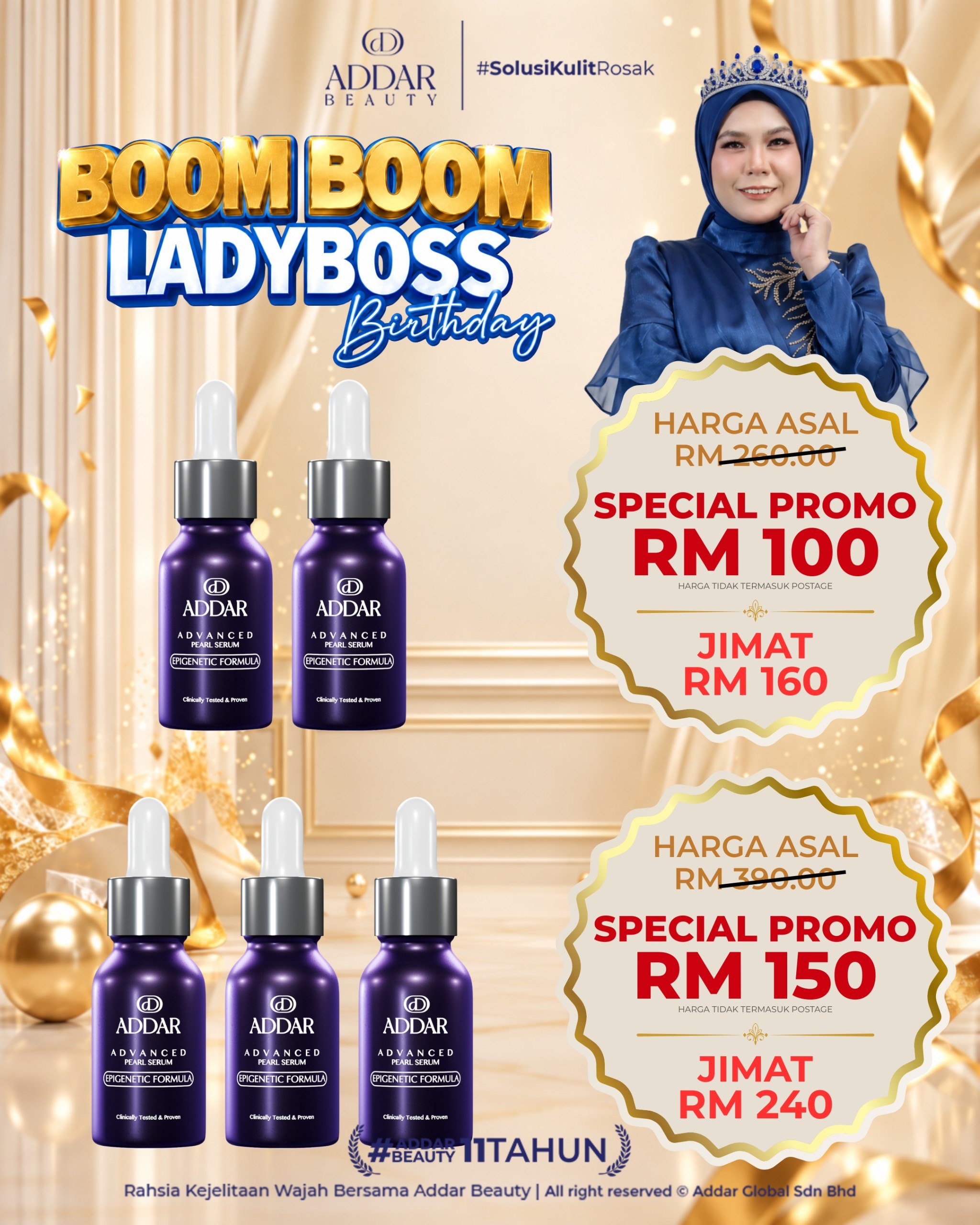 Boom Boom Lady Boss Promo - 3 SERUM