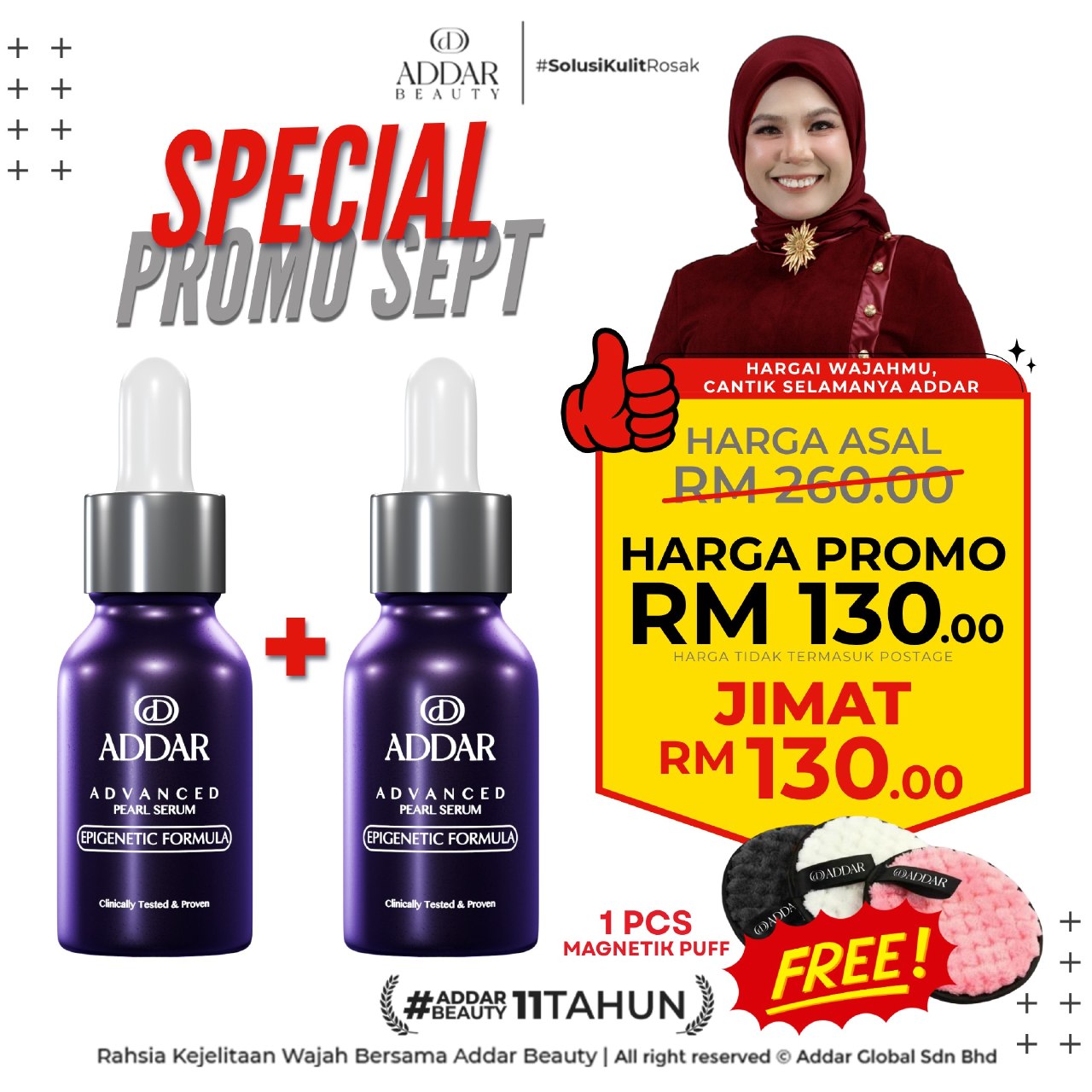 SPECIAL SEPT - 2 Serum Royal Epigenetic + 1 Magnetic Puff (Free)