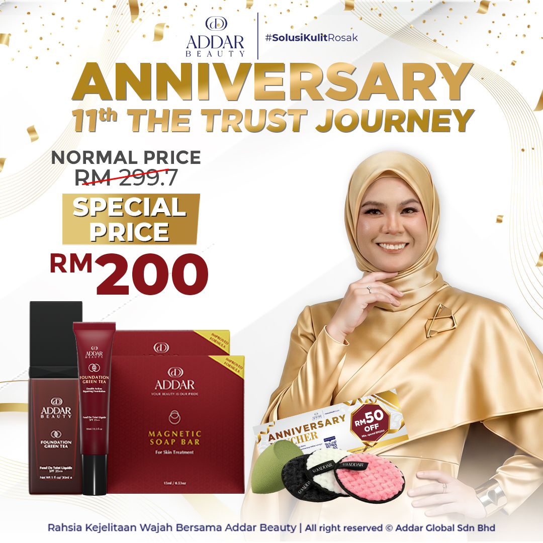 ANNIVERSARY 11 TAHUN - 2 Sabun Magnetic + 1 Foundation Green Tea + 1 Foundation Travel
