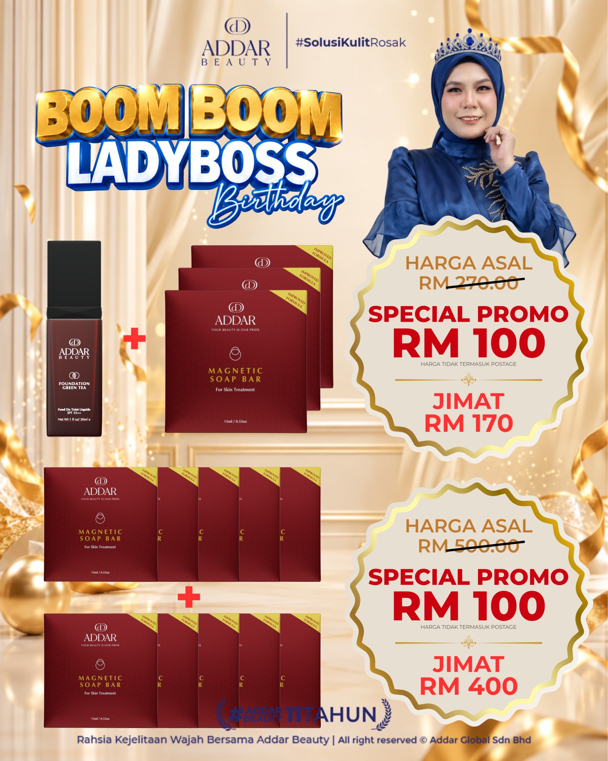 Boom Boom Lady Boss Promo - 1 FD + 3 SMG