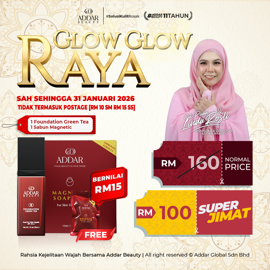 (GGR26) - 1 Sabun Magnetic + 1 Foundation Green Tea