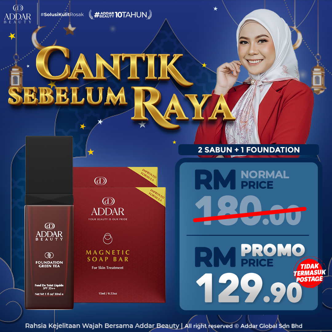 2 Sabun Magnetik + 1 Foundation Green Tea