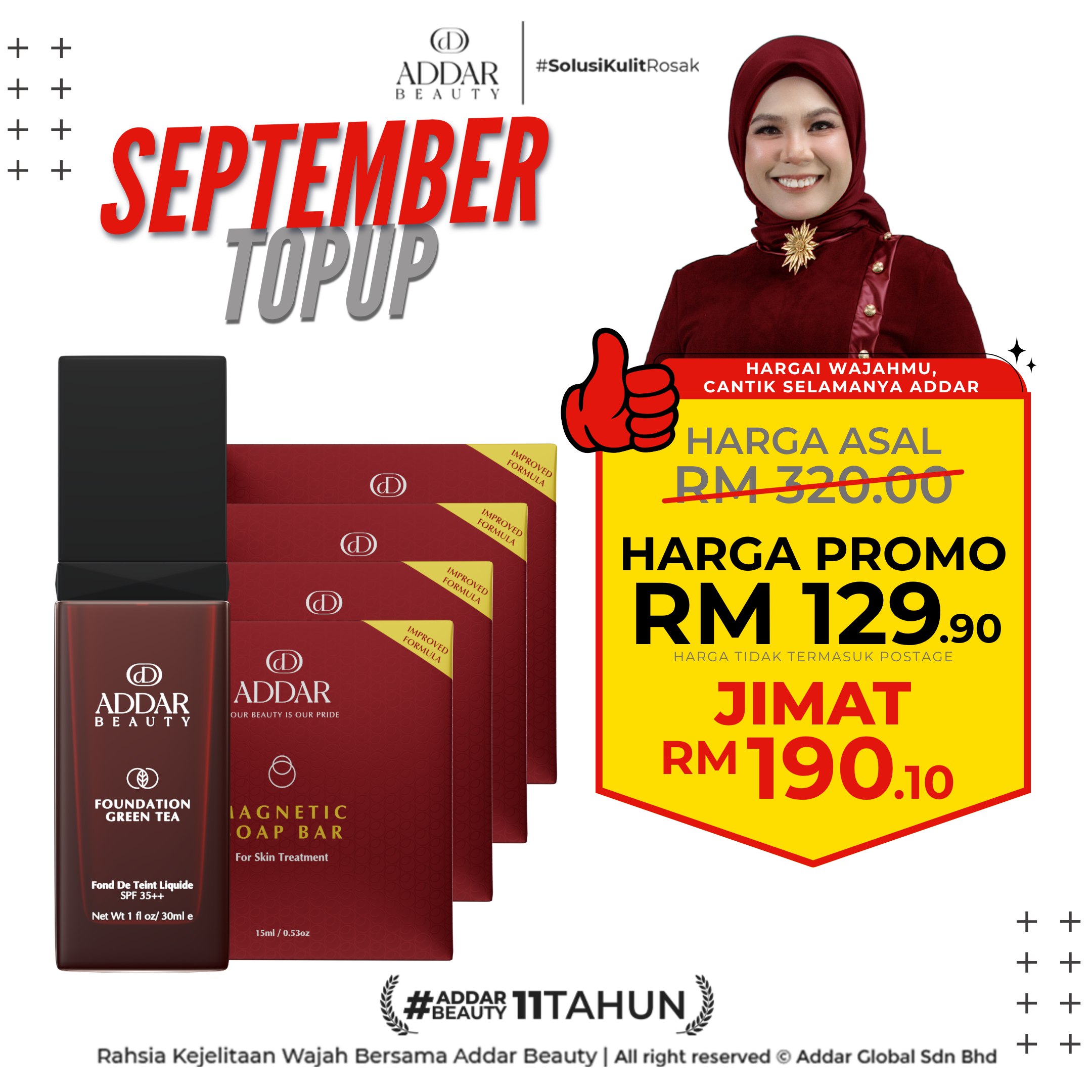 SEPTEMBER TOPUP - 1 FOUNDATION + 4 SABUN MAGNETIC