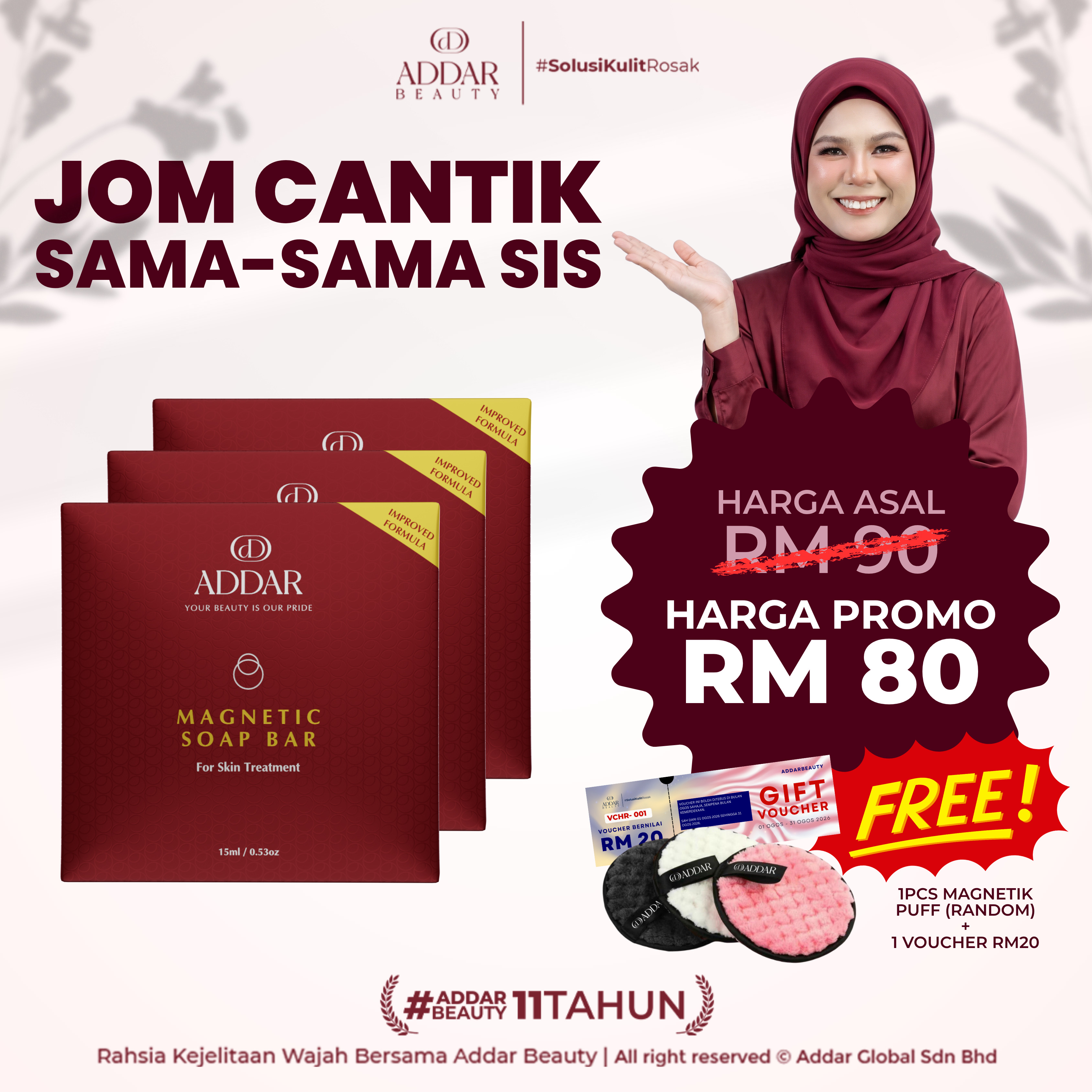 PROMO 7.7 - 3 SABUN MAGNETIK