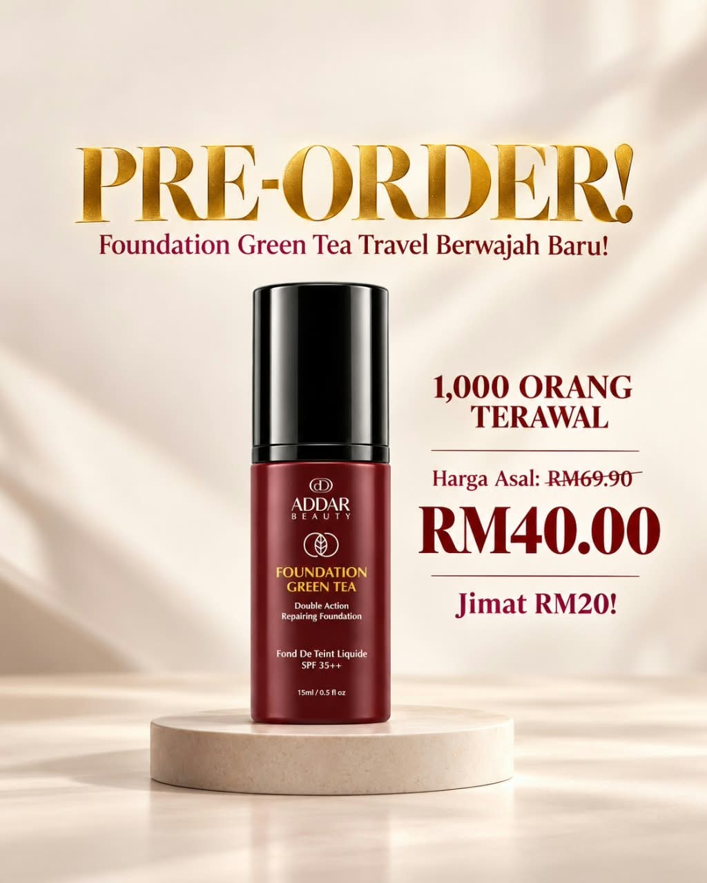Pre Order Foundation Travel